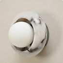 Axyaa Bulgari Stone LED Wall Lamp White Glass Ball Nordic Modern Stair Light