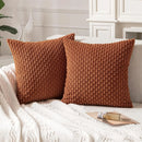 Axyaa Soft Striped Cushion Covers 20x20 Inch for Living Room Decor