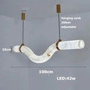 Axyaa Copper Marble Pendant Lamp for Modern Living Room Aesthetic