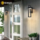 Axyaa Outdoor LED Wall Light 10W Retro Vintage Black Garden Porch Sconce Street Light