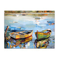 Axyaa Sailing Boat Abstract Sea Canvas Wall Art Print for Home Décor