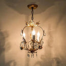 Axyaa Iron Crystal Chandelier: Elegant Lighting for Home, Restaurant, and Retail Spaces