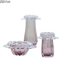 Glass Vase Hydroponics Plant Pots by Axyaa: Elegant Table Decoration for Floral Arrangements