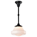 Axya Black Glass Industrial Ceiling Light for Bedroom Kitchen Study Room
