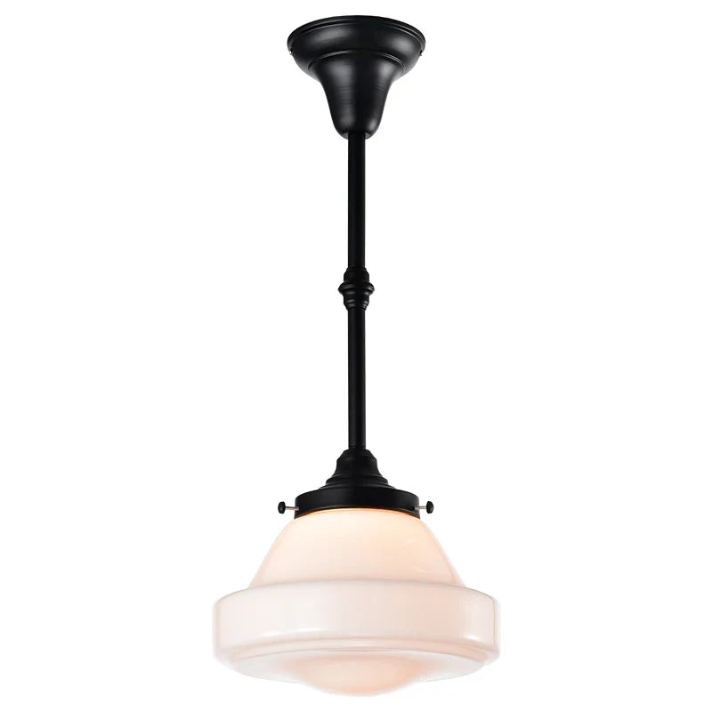 Axya Black Glass Industrial Ceiling Light for Bedroom Kitchen Study Room