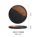 Axyaa Ceramic Stone Pattern Steak Plate for Pasta, Pizza & Japanese Cuisine