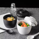 Axyaa Stone Patterned Ceramic Bowls Set of 5 - Molecular Cuisine Tableware