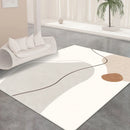Axyaa Nordic Minimalist Bedside Rug - High-Quality Studio Lounge Decoration Rug