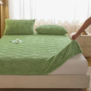 Axyaa Winter Coral Fleece Fitted Sheet - Plush Warm Bed Linen for Double Queen King Beds