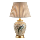 Axyaa Retro Ceramic Table Lamp with Remote Control for Bedroom and Living Room