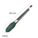 Axyaa Stainless Steel Barbecue Tongs for Home Kitchen Grilling Buffet Clips