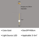 Axyaa Modern LED Pendant Lamp for Nordic Minimalist Bedroom and Living Room