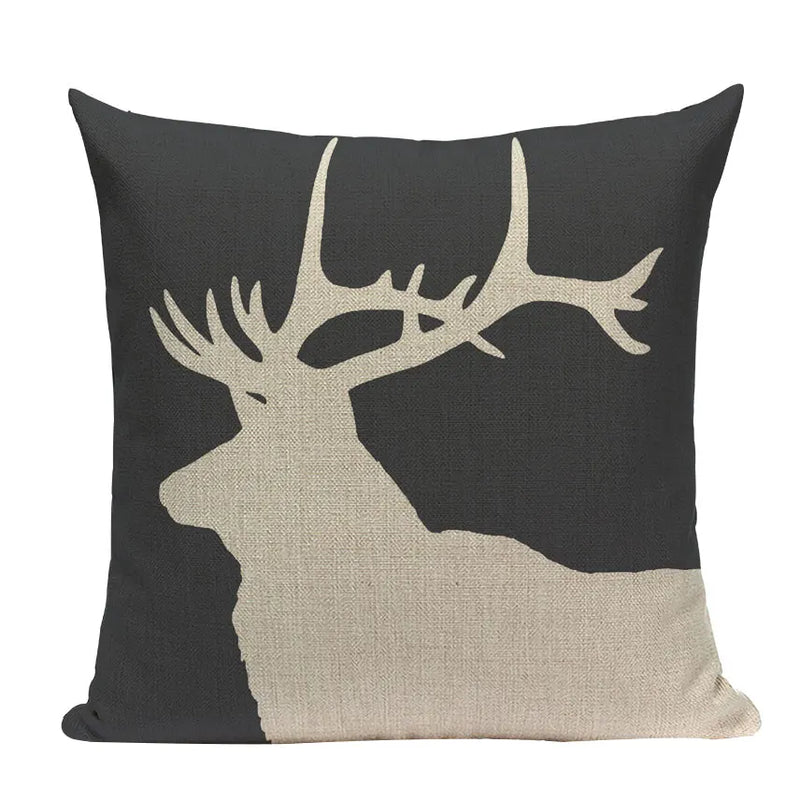 Axyaa Nordic Wildlife Cushion Covers 45x45cm Square Printed Pillow Case