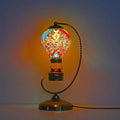 Axyaa Handcrafted Mosaic Hot Air Balloon Table Lamp Glass Bed Night Light