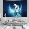 Axyaa Forest Unicorn Tapestry for Home Decoration and Wall Hanging