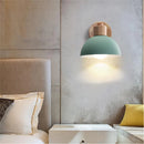 Axyaa Modern Macaroon Dome Wall Sconce for Bedroom-Living Room-E27 Base