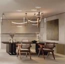 Axyaa Modern Pendant Chandelier Light for Living Room Dining Indoor Ceiling Lighting