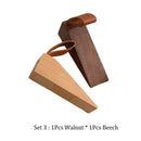 Axyaa Walnut Door Plug Gear, Wood Door Barrier & Anti-Collision Device