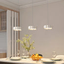 Axyaa LED Arc Pendant Light: Bright & Energy Efficient for Contemporary Dining Room