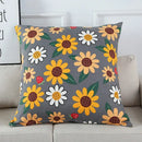 Axyaa Floral Series Pillowcase: Square Office Cushion Cover in Elegant Printing Pattern