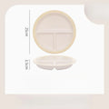 Axyaa Ceramic Dividing Plate for Healthy Kids' Breakfast