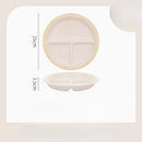 Axyaa Ceramic Fat Reducing Dividing Plate - Highend Children's Breakfast Tableware