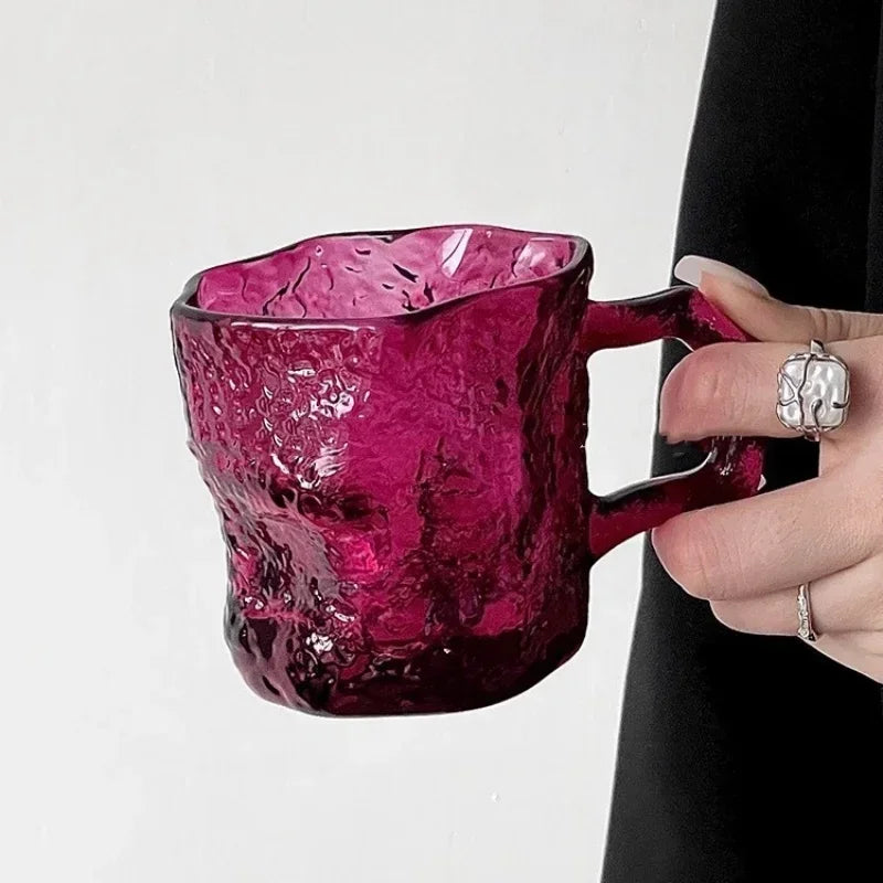 Axyaa Rose Glass High Appearance Drink Cup