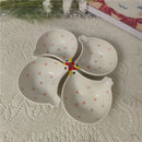 Axyaa Chicken Shaped Ceramic Seasoning Plates - Set of 4
