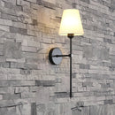 Axyaa Modern Nordic Wall Sconce with Cloth Cover for Bathroom Mirror Bedroom