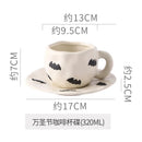 Axyaa Pumpkin Ceramic Coffee Cup, Halloween Decorative Mug, 350ml