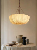 Axyaa Modern Fabric Chandelier for Living Room Bedroom Dining Farmhouse