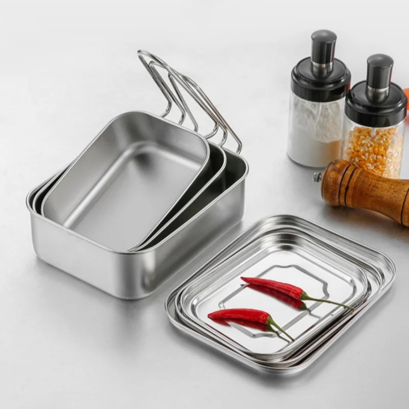 Axyaa Stainless Steel Lunch Box - Large Capacity Food Storage Container
