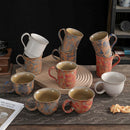 Axyaa Nordic Ceramic Coffee Cup Set - High Value Coarse Pottery Mug for Couples