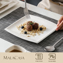 Axya White Porcelain Dinner Set for 6/12 Person, 30/60PCS Dinnerware Set