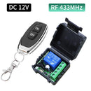 Axyaa Remote Transmitter Switch 433MHz RF Relay Receiver Module for Gate Garage LED