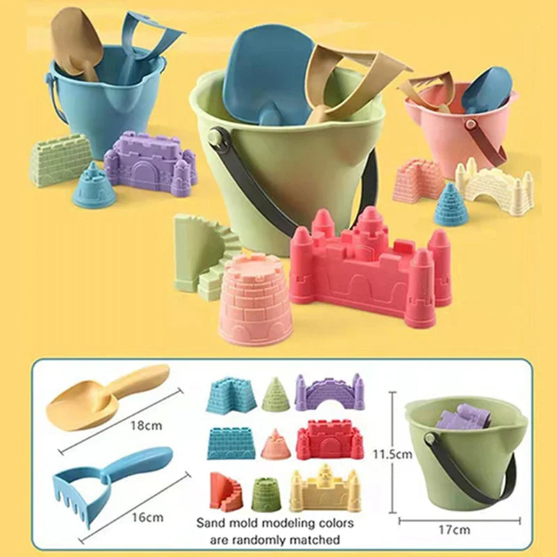 Axya Beach Castle Mold Bucket Sand Toy Set for Outdoor Kids