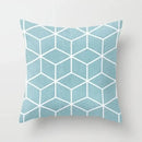 Axyaa Geometric Cube Print Pillowcase for Home and Office Décor