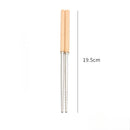 Axyaa Wood Handled Stainless Cutlery Set