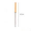 Axyaa Stainless Steel Wooden Cutlery Set