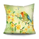 Axyaa Bird Oil Painting Cushion Cover - Chinese Style Home Decor