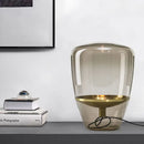 Axyaa Amber Glass Table Lamp Bedroom Decor Light