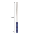 Axyaa Stainless Steel & Wooden Chopsticks Set for Dining