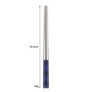 Axyaa Stainless Steel & Wooden Chopsticks Dinnerware Set