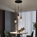 Axyaa Crystal Pendant Chandelier: Nordic Luxury Dimmable LED Fixture for Home Decoration