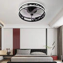 Axyaa Modern Ceiling Fan Light Remote Control Simple Living Dining Bedroom Chandeliers