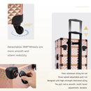 Axyaa 4 in 1 Makeup Trolley Case on Wheels with Lock Salon Storage Case