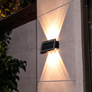 Axyaa Solar Wall Lamp - Outdoor Waterproof Up/Down Lighting for Garden, Porch, Balcony