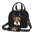 French Bulldog Art Lunch Bag by Axyaa: Insulated Bento Tote for Work, School, Picnic
