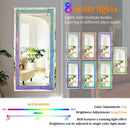 Axyaa RGB LED Full-Length Vanity Mirror for Bathroom and Living Room