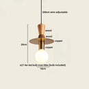 Axyaa Modern Nordic LED Wood Pendant Lamp for Bedroom and Living Room